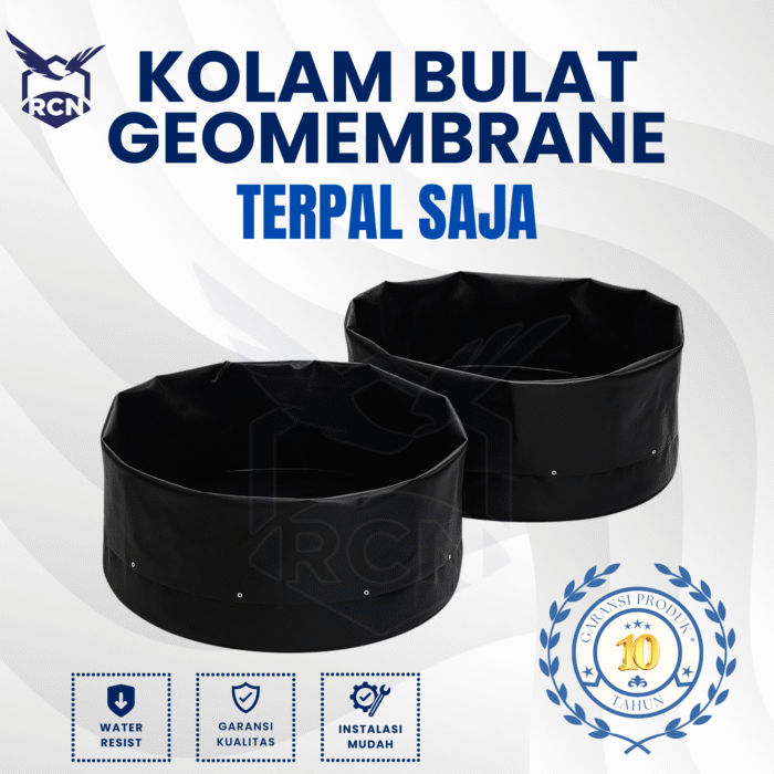 Kolam Bulat Geomembrane (Terpal Saja) - Gambar 1